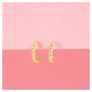 Boucles D'Oreilles "Demi Cercle" - Or Jaune 375/1000