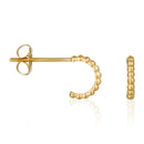 Boucles D'Oreilles "Demi Cercle" - Or Jaune 375/1000