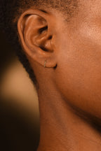 Boucles D'Oreilles "Demi Cercle" Or Jaune 375/1000