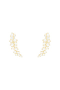 Pendientes "Flores Centelleantes" Oro Amarillo 375/1000 y Circón