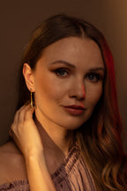Boucles D'Oreilles "Pluie Dorée" Or Jaune 375/1000