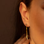 Boucles D'Oreilles "Pluie Dorée" Or Jaune 375/1000