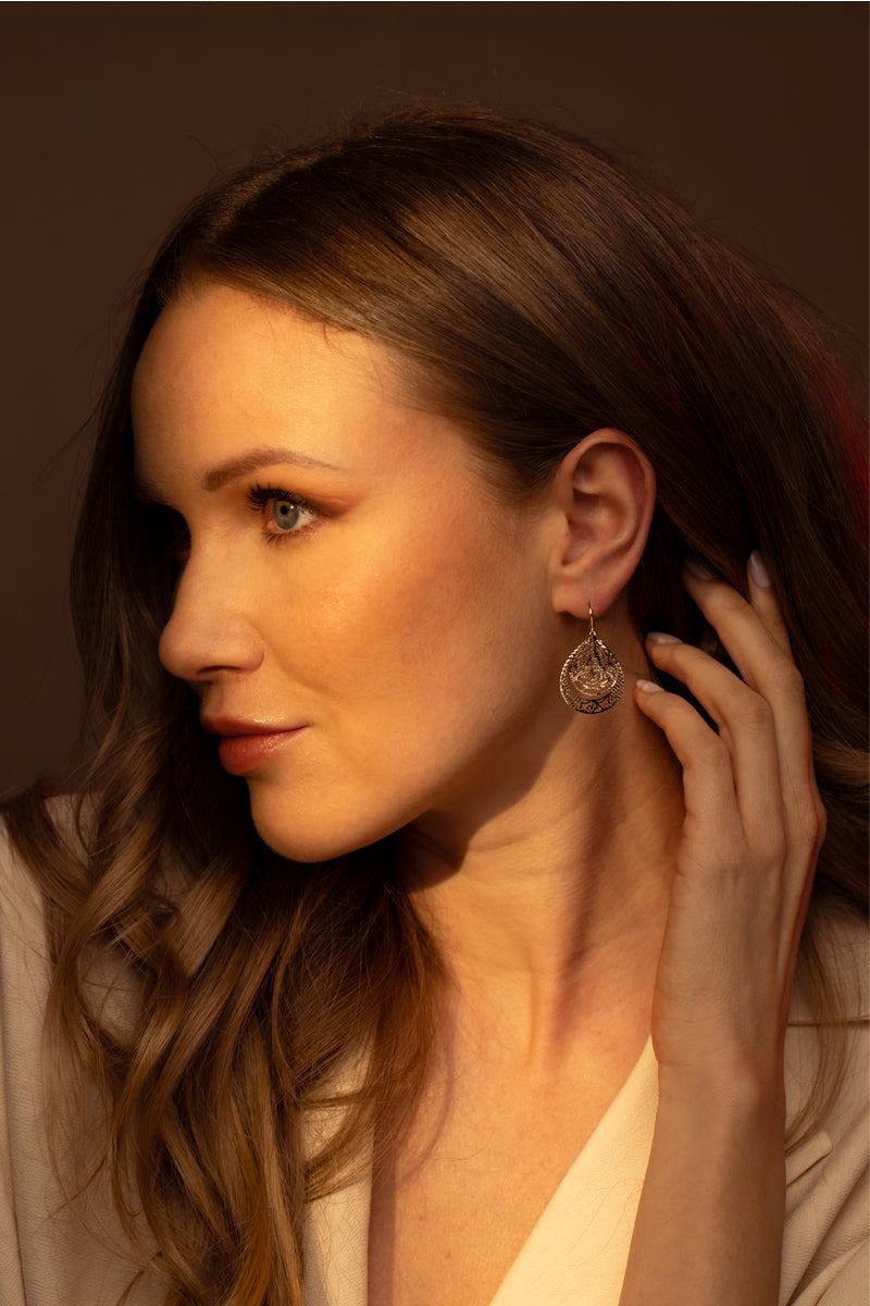 Boucles D'Oreilles "Orientale" Or Jaune 375/1000