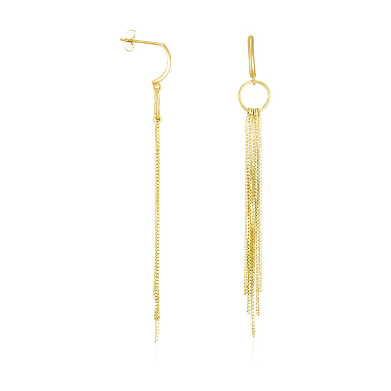 “Cascade” Earrings – 375/1000 Yellow Gold