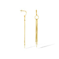 Boucles D'Oreilles "Cascade" Or Jaune 375/1000
