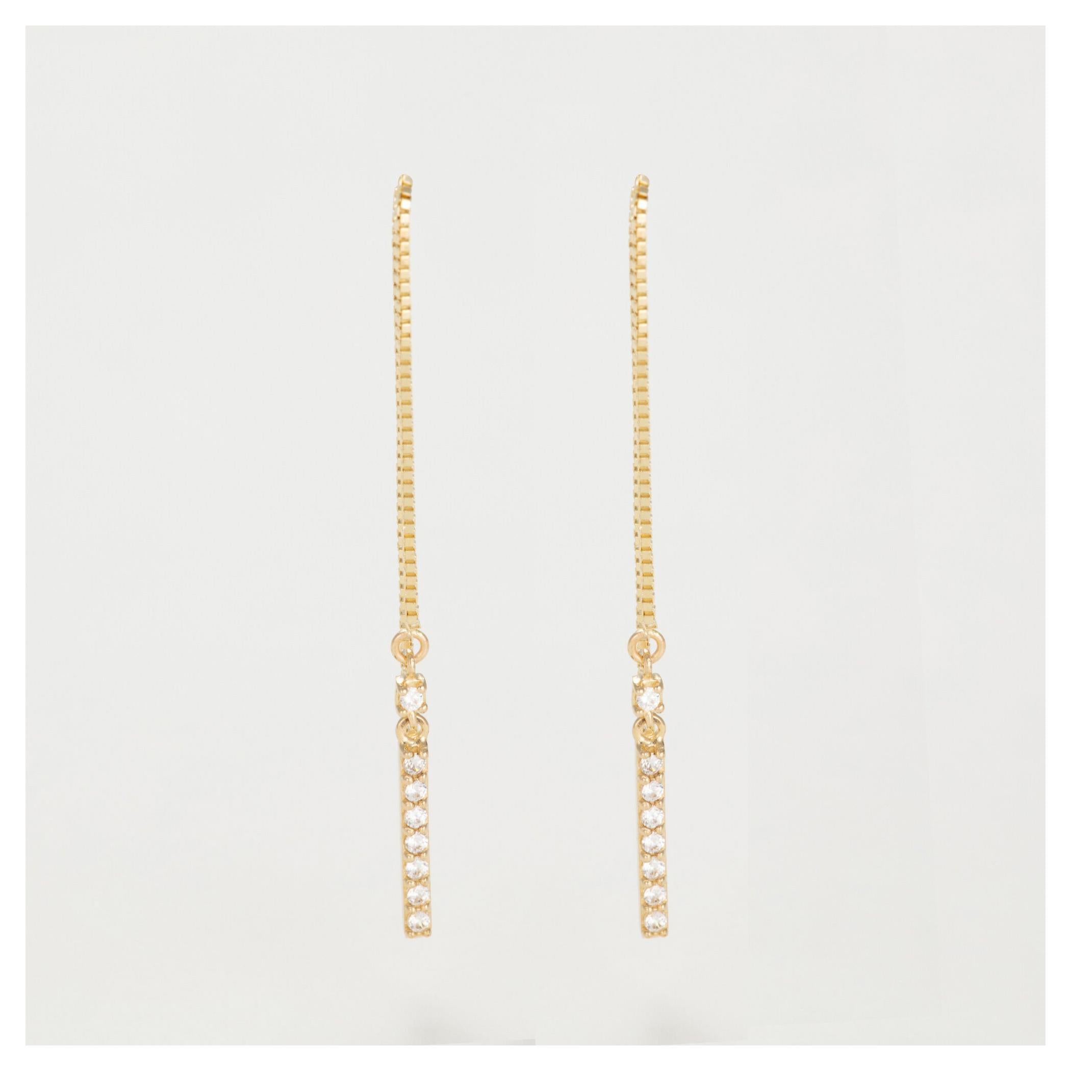 Boucles D'Oreilles "Jolies Pendantes" Or Jaune 375/1000