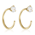 Pendientes "Arc Brillant" Oro Amarillo 375/1000