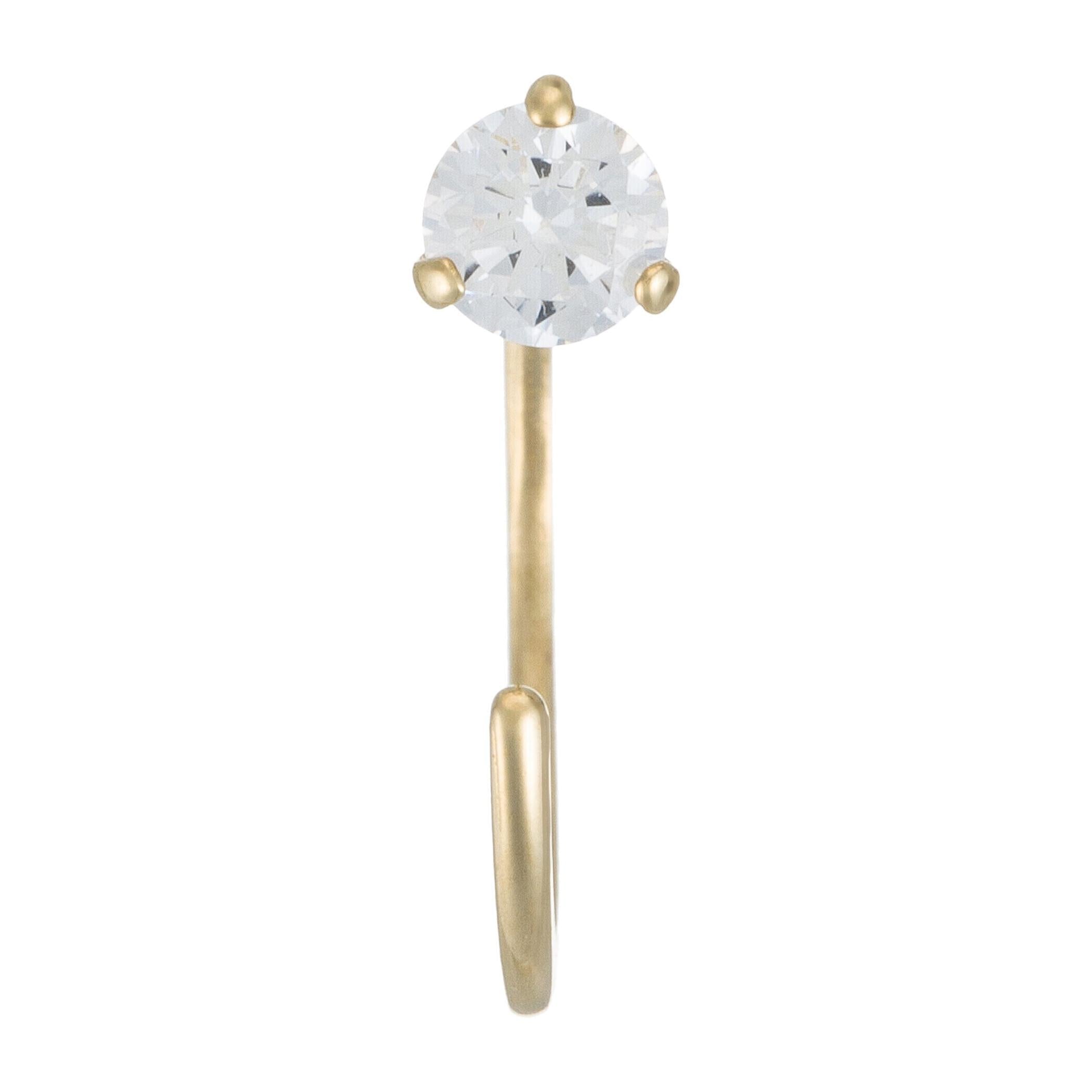 Pendientes "Arc Brillant" Oro Amarillo 375/1000
