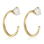 Pendientes "Arc Brillant" Oro Amarillo 375/1000
