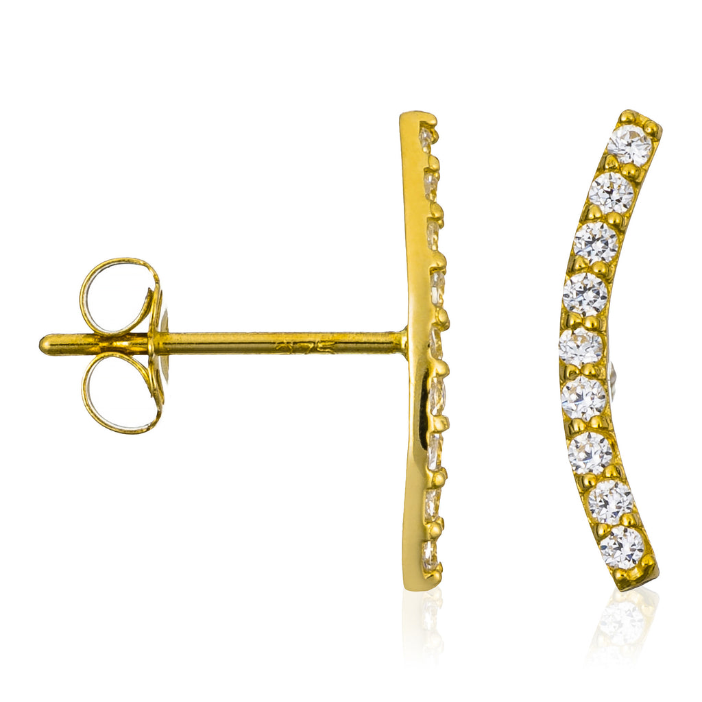 Boucles D'Oreilles "Merveilles Grimpantes" Or Jaune 375/1000