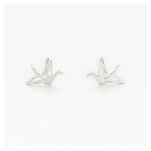 Boucles D'Oreilles "Envolée" - Or Blanc 375/1000