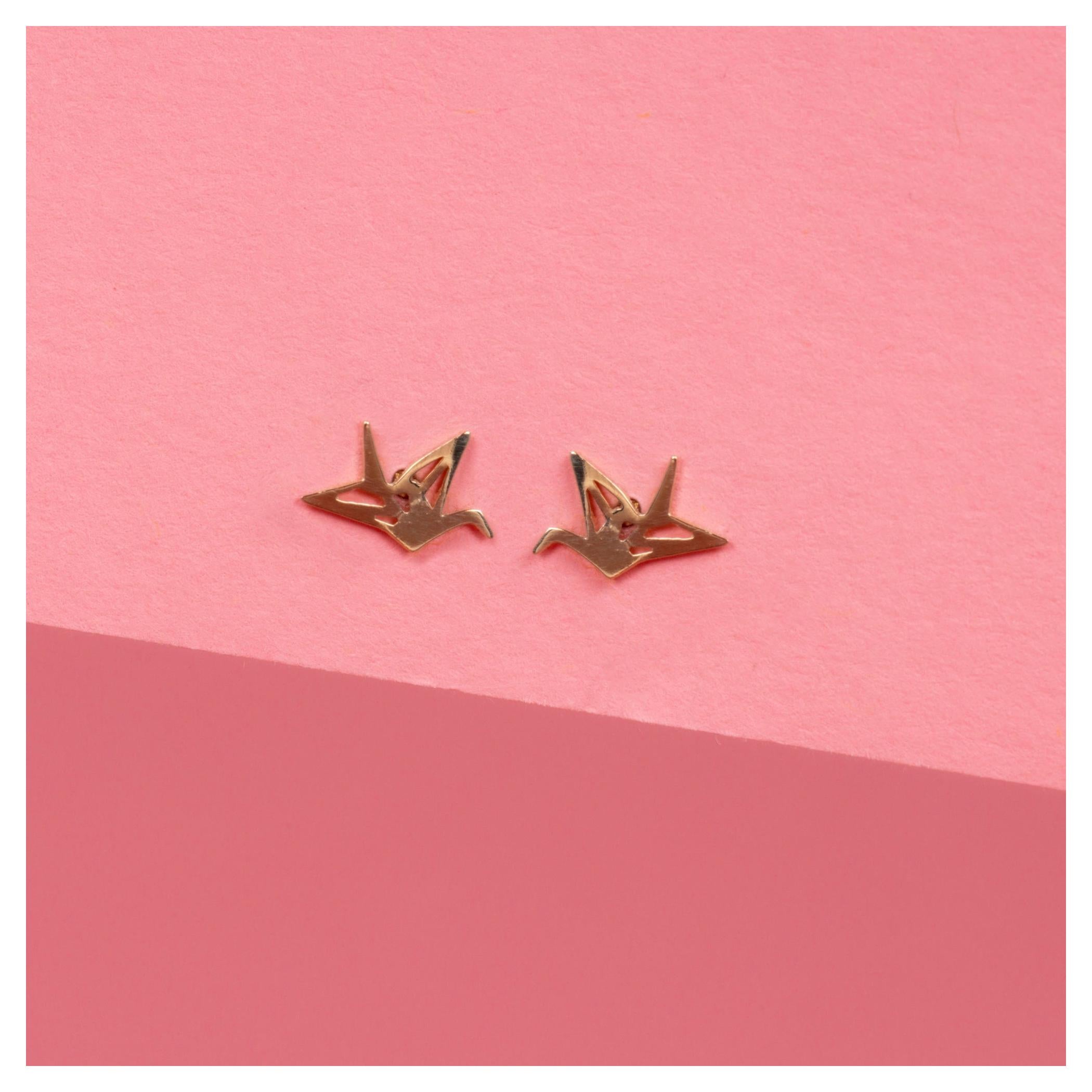 Boucles D'Oreilles "Envolée" - Or Jaune 375/1000