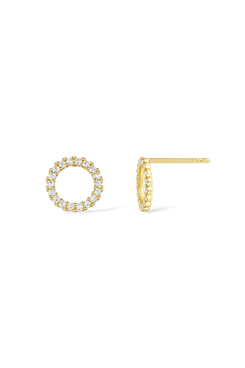 Boucles D'Oreilles "Moon" Or Jaune 375/1000