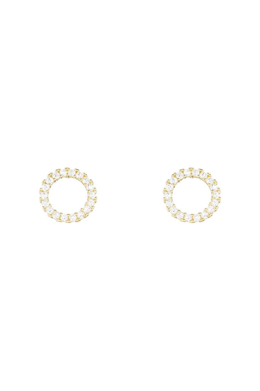 Pendientes "Moon" - Oro Amarillo 375/1000