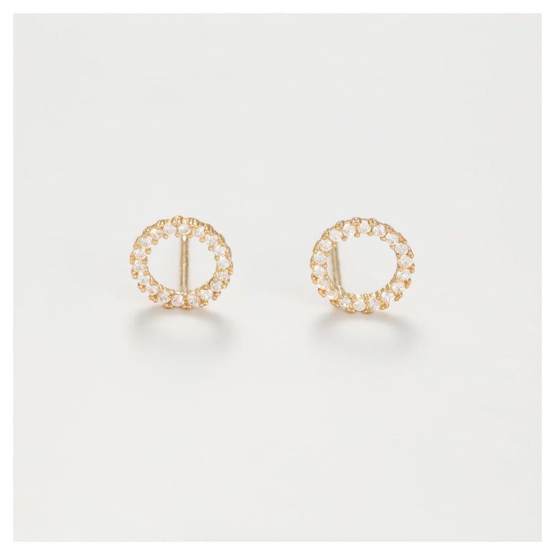 Boucles D'Oreilles "Moon" - Or Jaune 375/1000