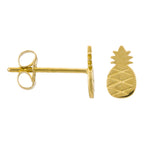 Boucles D'Oreilles Ananas Or Jaune 375/1000