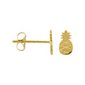 Boucles D'Oreilles Ananas Or Jaune 375/1000