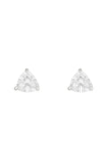 Boucle D'Oreilles " Pour Toujours" Or Blanc 375/1000 Et Zirconium
