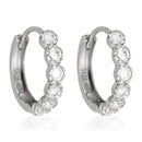 Pendientes “Luminosos” – Oro blanco 375/1000 y circonio