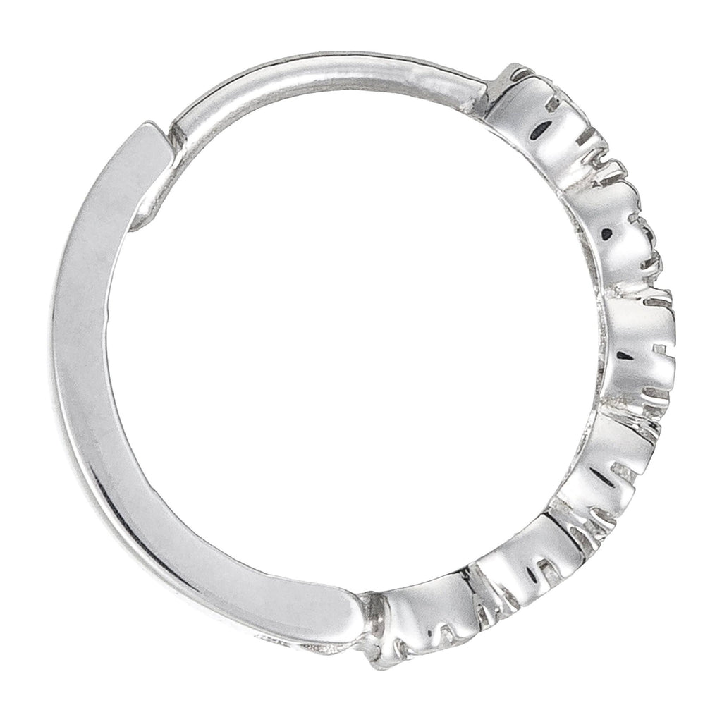 Pendientes “Luminosos” – Oro blanco 375/1000 y circonio