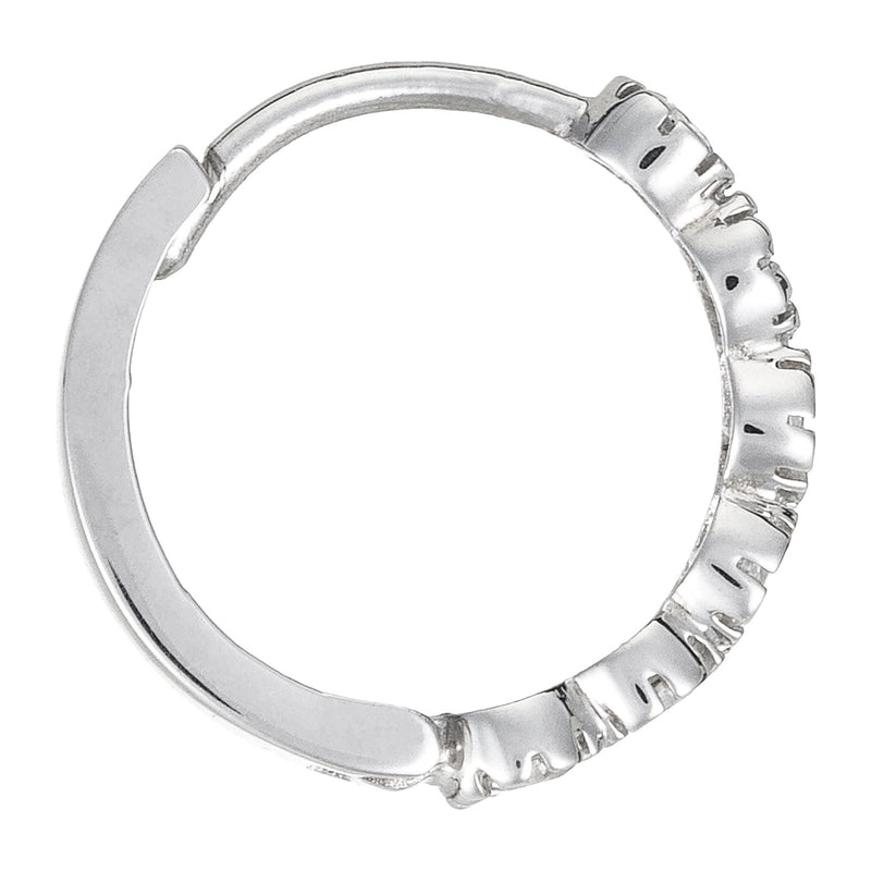 Pendientes “Luminosos” – Oro blanco 375/1000 y circonio