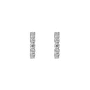 Pendientes “Luminosos” – Oro blanco 375/1000 y circonio