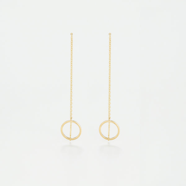 Ohrringe "Cercles Imaginaires" Gelbgold