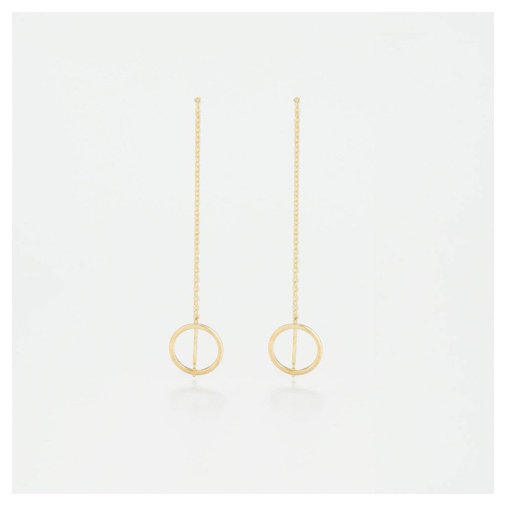 Pendientes Oro Amarillo “Círculos Imaginarios”