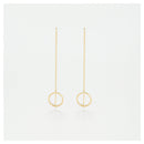 Boucles D'Oreilles "Cercles Imaginaires" Or Jaune