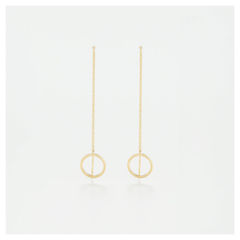 Boucles D'Oreilles "Cercles Imaginaires" Or Jaune