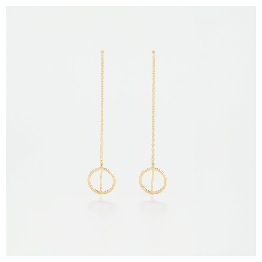 Pendientes Oro Amarillo “Círculos Imaginarios”