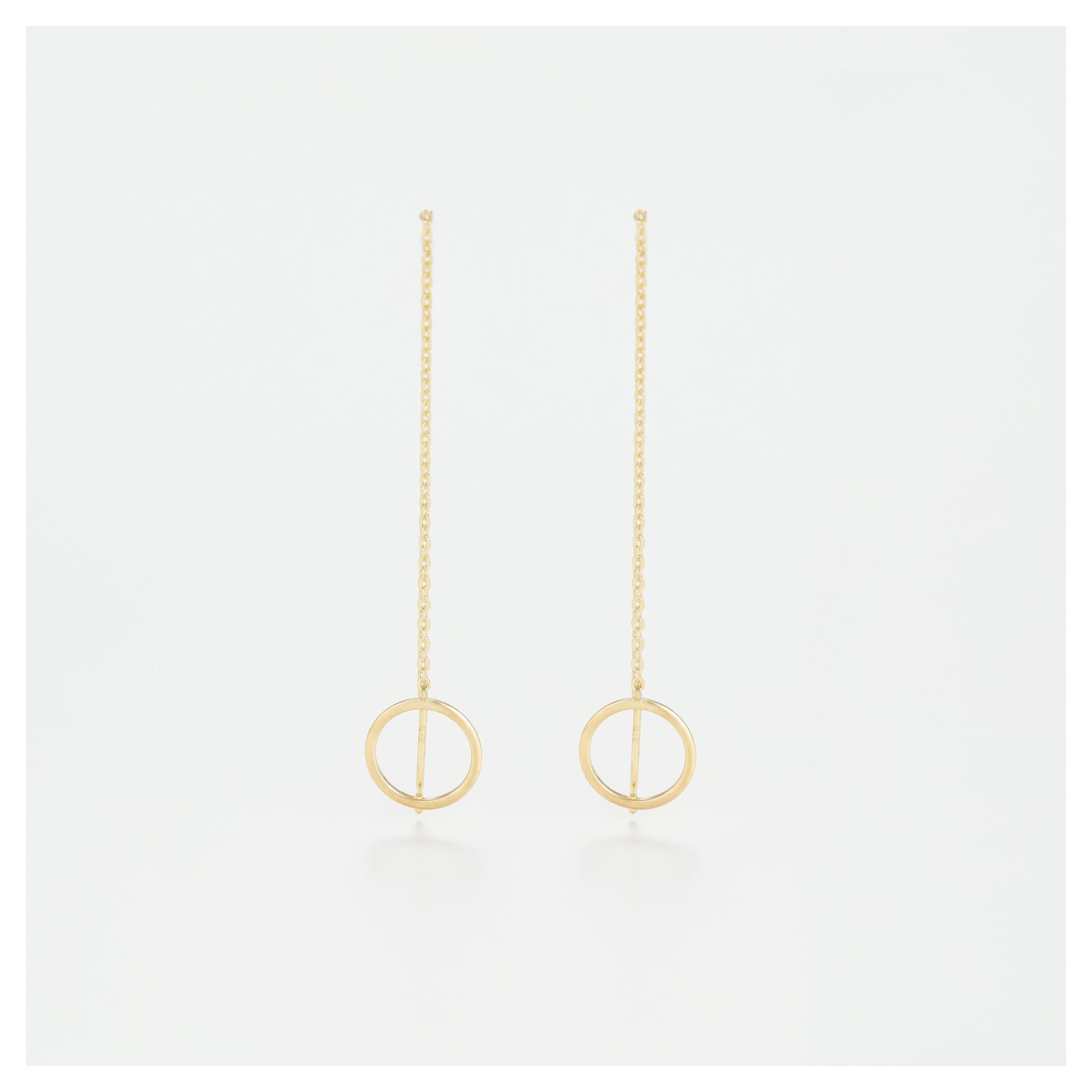 Pendientes Oro Amarillo “Círculos Imaginarios”