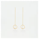 Boucles D'Oreilles "Cercles Imaginaires" Or Jaune