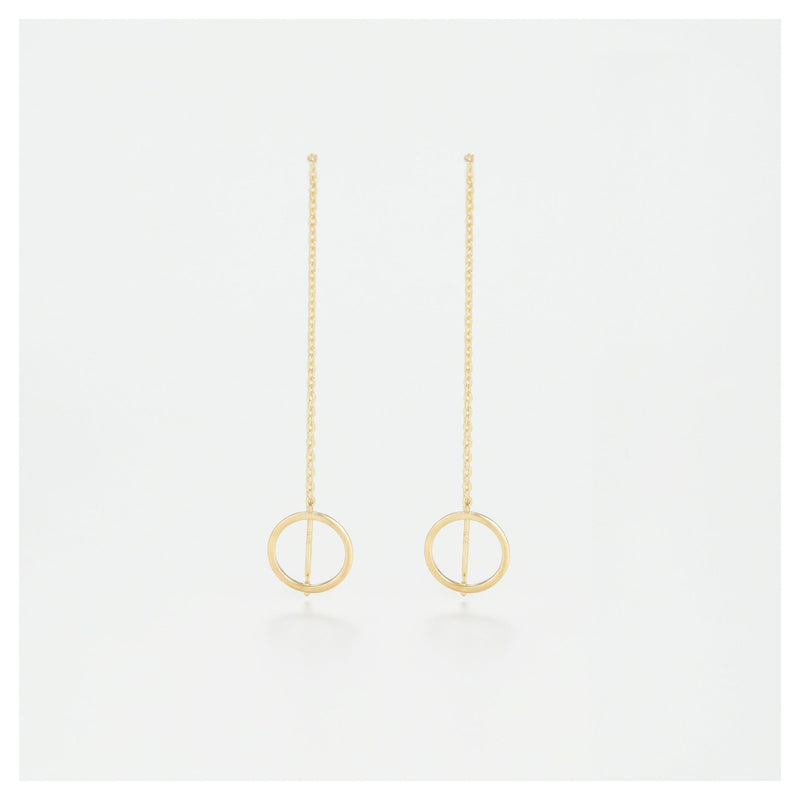 Boucles D'Oreilles "Cercles Imaginaires" Or Jaune