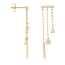 "Luminous Cascade" Earrings - Yellow Gold
