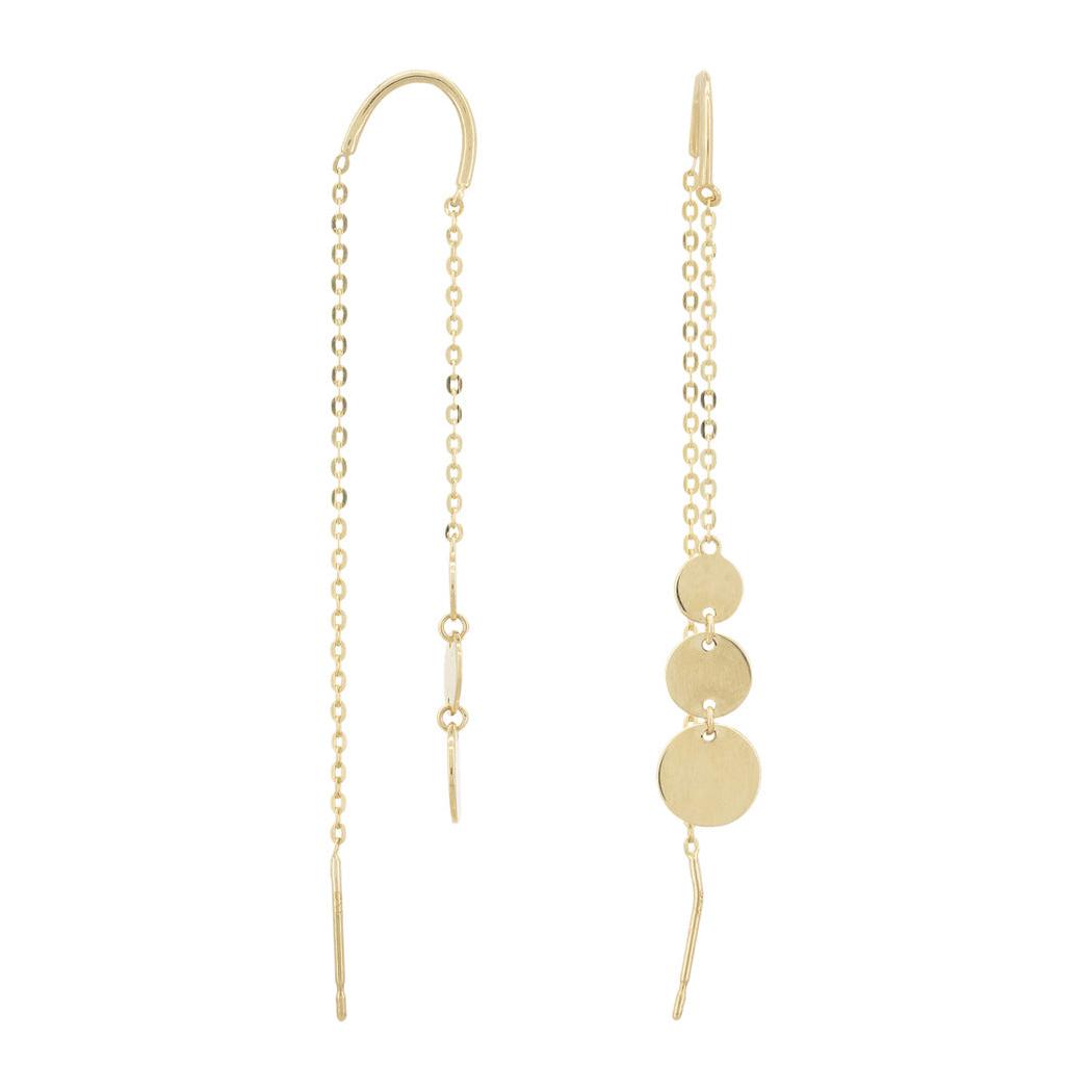 "Jolie Tombée" Yellow Gold Drop Earrings