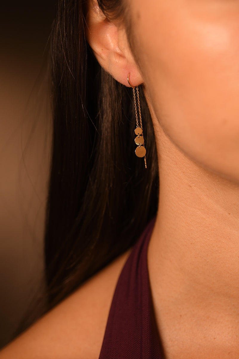 Boucle D'Oreilles "Jolie Tombée" Or Jaune