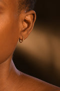 Boucle D'Oreilles "Créoles Colored" Or Jaune 375/1000