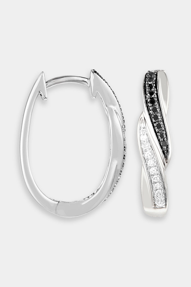 Boucles D'Oreilles "Elaura" D 0,06Ct/20 Dn 0,08Ct/20