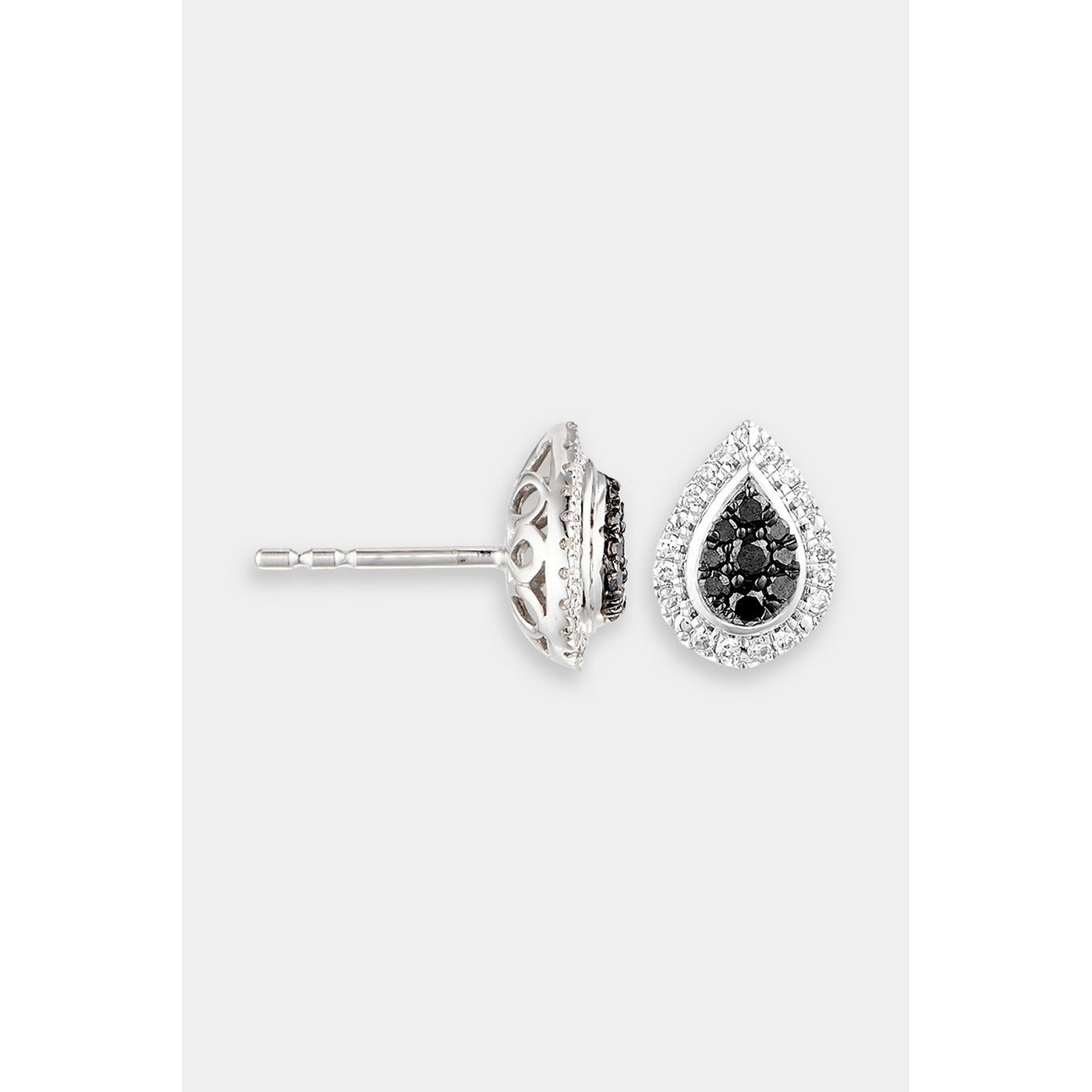 Pendientes "Eneasia" D 0.10Ct/32 Dn 0.18Ct/18 - Oro blanco 375/1000
