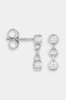 Boucles D'Oreilles "Ninia" D 0,18/4 - Or Blanc 375/1000