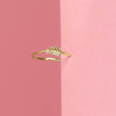 Bijou De Cartilage Unitaire "Feuille Dorée" - Or Jaune 375/1000