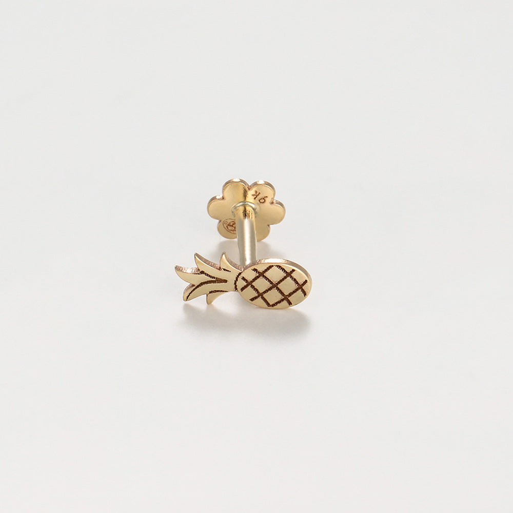Bijou De Cartilage Unitaire "Ananas" - Or Jaune
