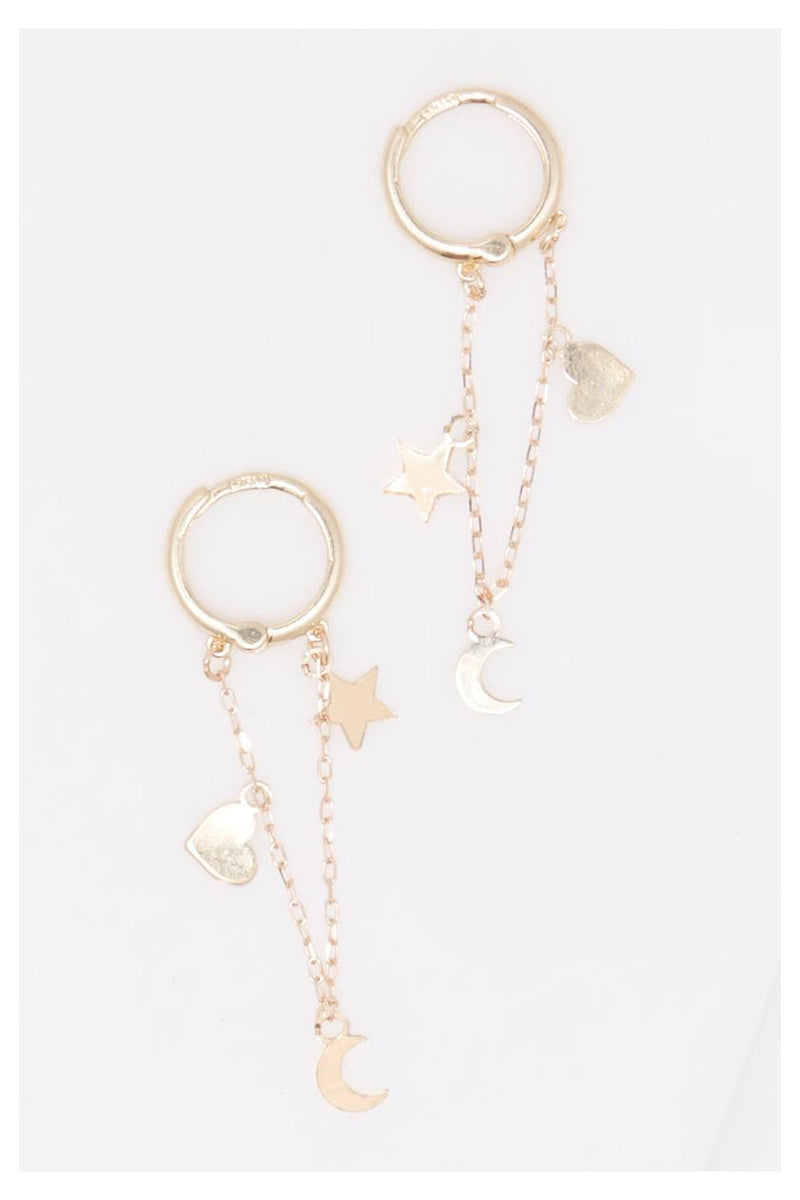 Pendientes “Love” 9Mm Oro Amarillo 375/1000