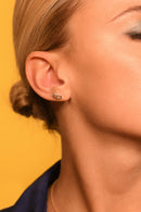 Bijou De Cartilage Unitaire "Pétales Multicolores" - Or Jaune 375/1000