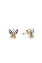 Boucles D'Oreilles "Papillon Éclat"  Or Jaune 375/1000