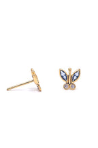 Boucles D'Oreilles "Papillon Éclat"  Or Jaune 375/1000