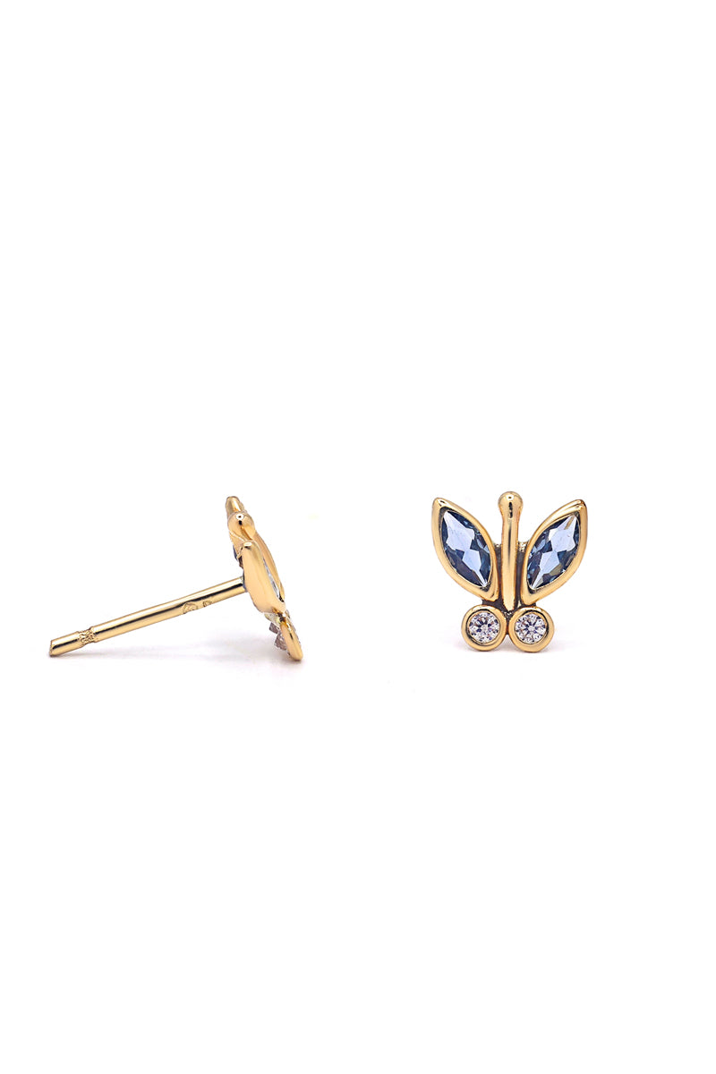 Boucles D'Oreilles "Papillon Éclat"  Or Jaune 375/1000