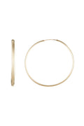 “Golden Hoop” Earrings 50 Mm 375/1000 Yellow Gold