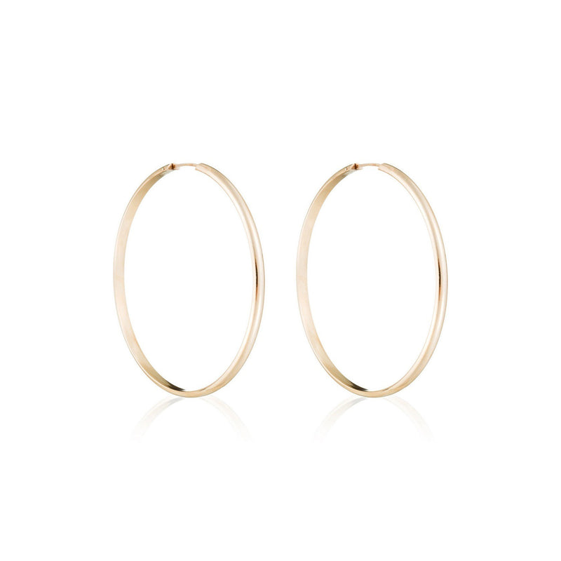 Boucles d'oreilles "Créoles dorées" 50 mm Or Jaune 375/1000